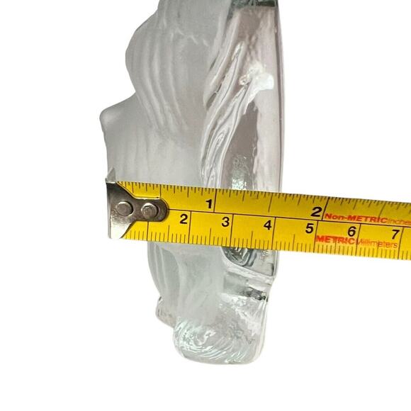 Viking Glass Maltese Dog Paperweight Satin Crystal Figurine Holiday B-day Gift - Picture 5 of 12